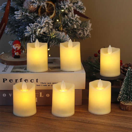 Flameless LED Battery Candles — Set of 6
