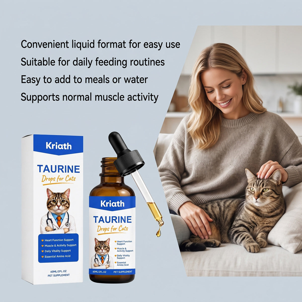 Kriath Daily Vitality Drops for Cats